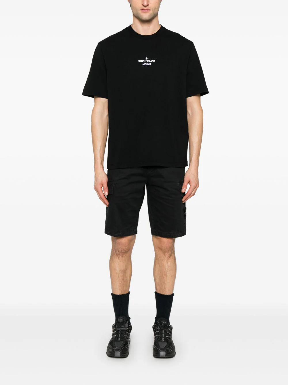 Stone Island Men's Mini Cargo Shorts - Image 2