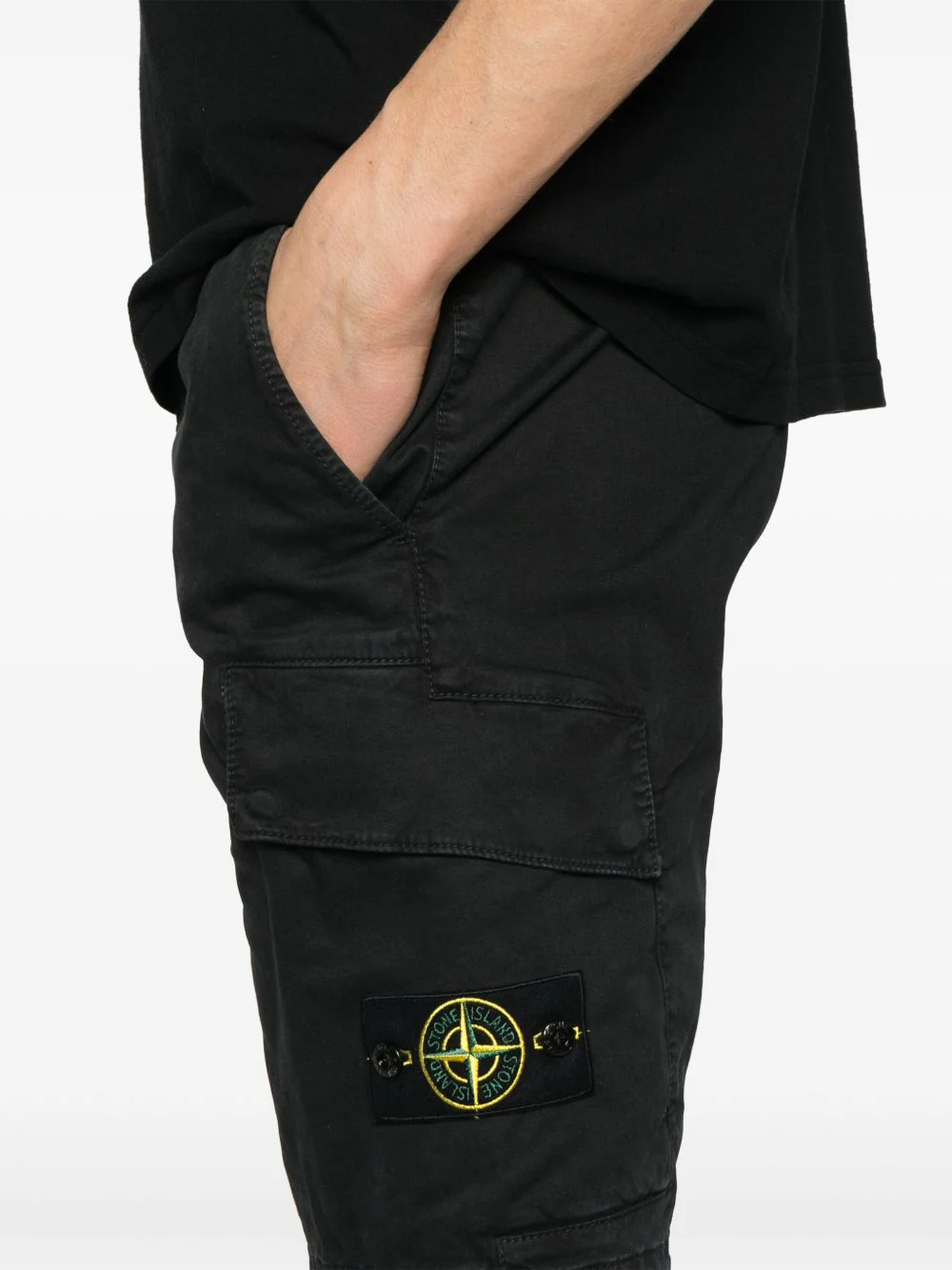 Stone Island Men's Mini Cargo Shorts - Image 5