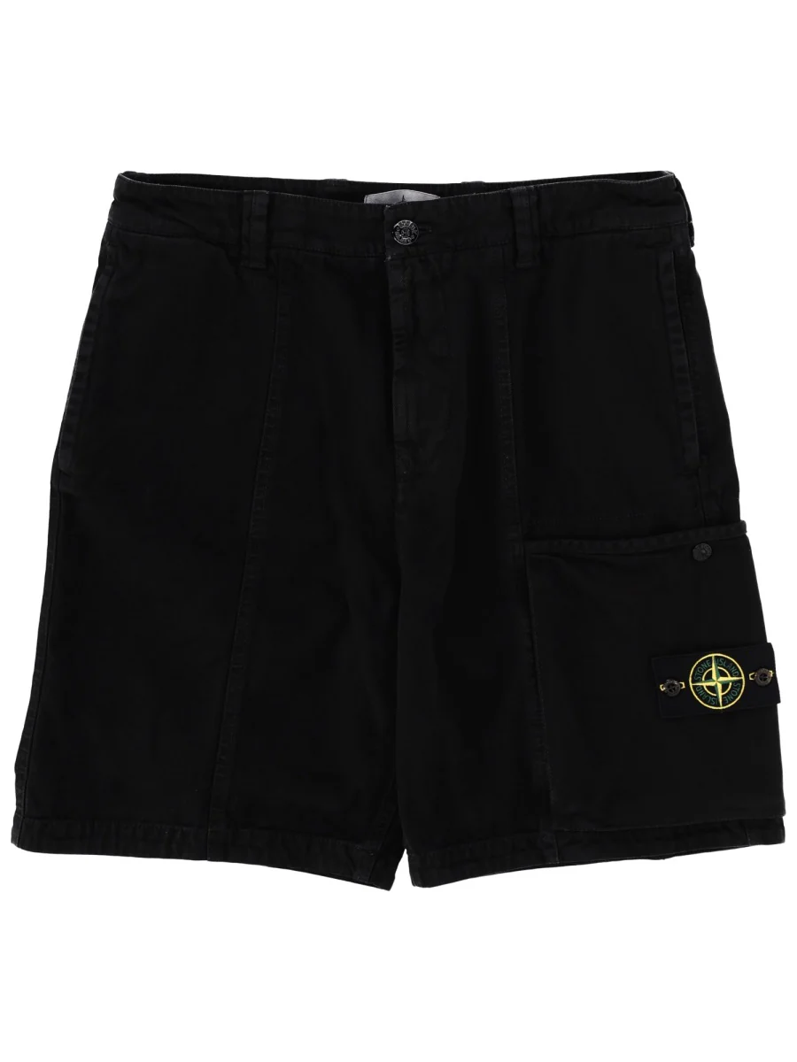 Stone Island Men's Mini Cotton Shorts - Image 7