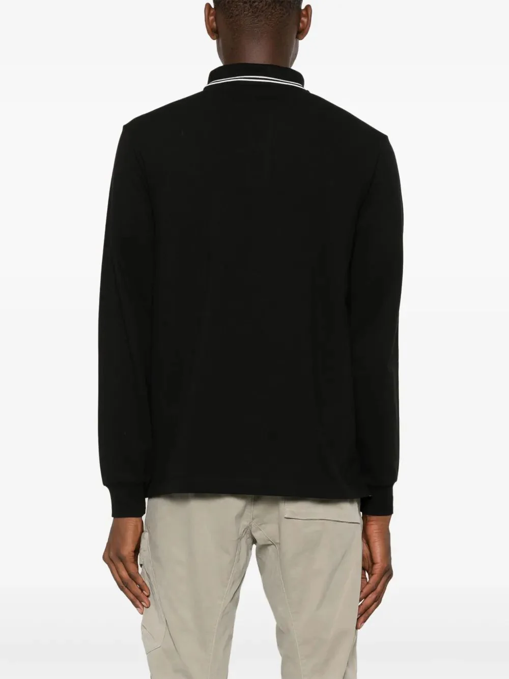 Stone Island Men's Mini Long Sleeve Polo Shirt - Image 4