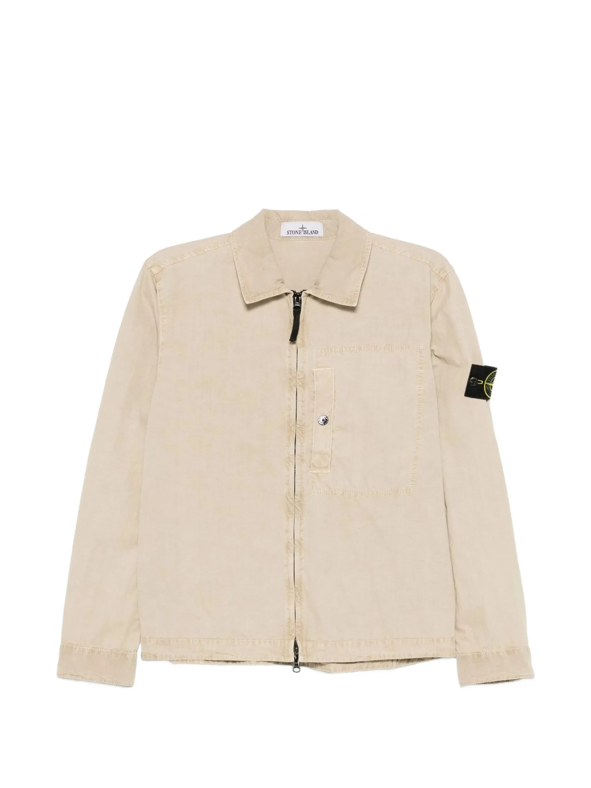Stone Island Men's Pocket Utility Shirt with Hidden Snaps - Size M