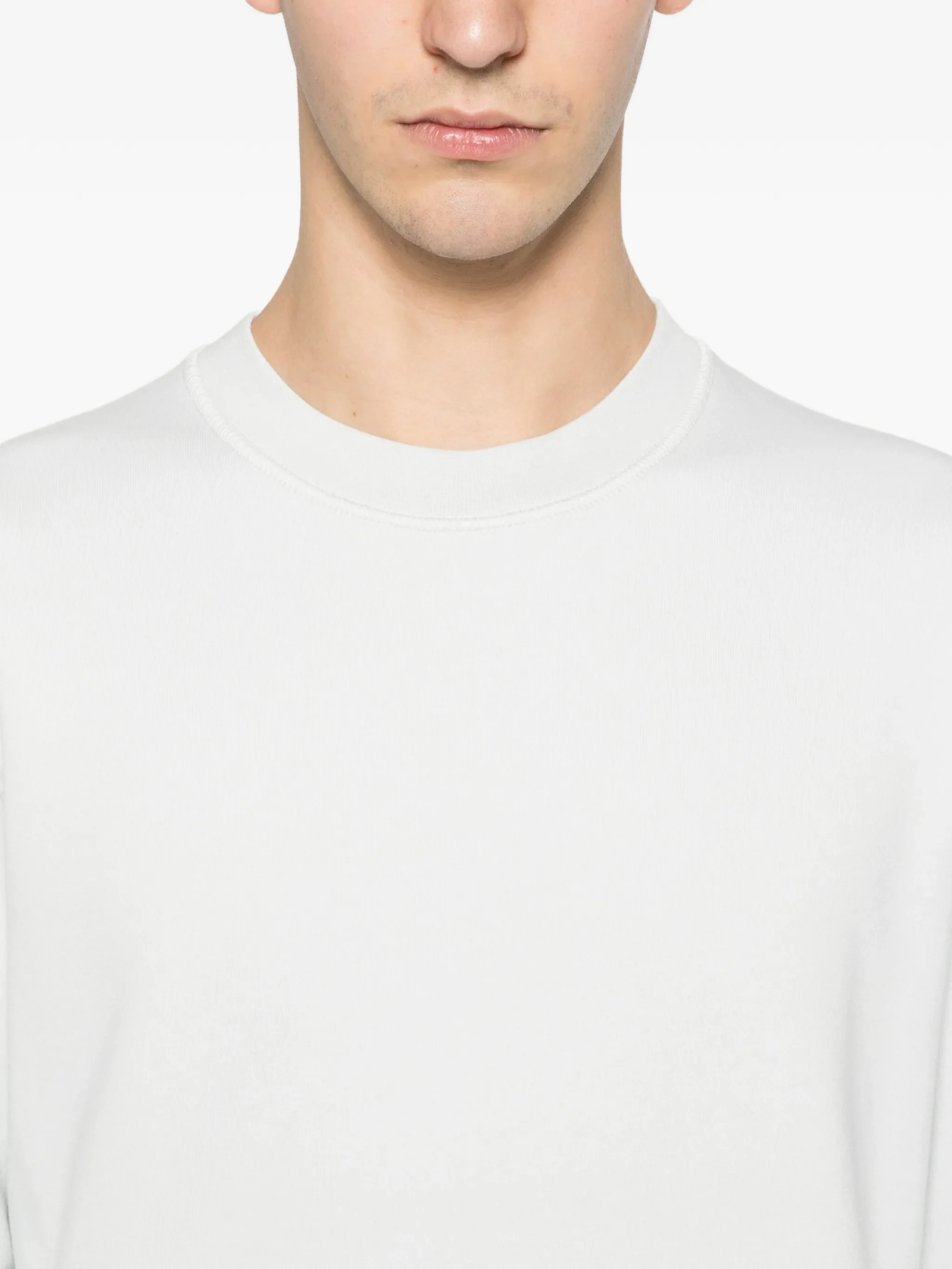 Stone Island Men's Ribbed Neckline Overlock Sweatshirt - Size M - Image 5