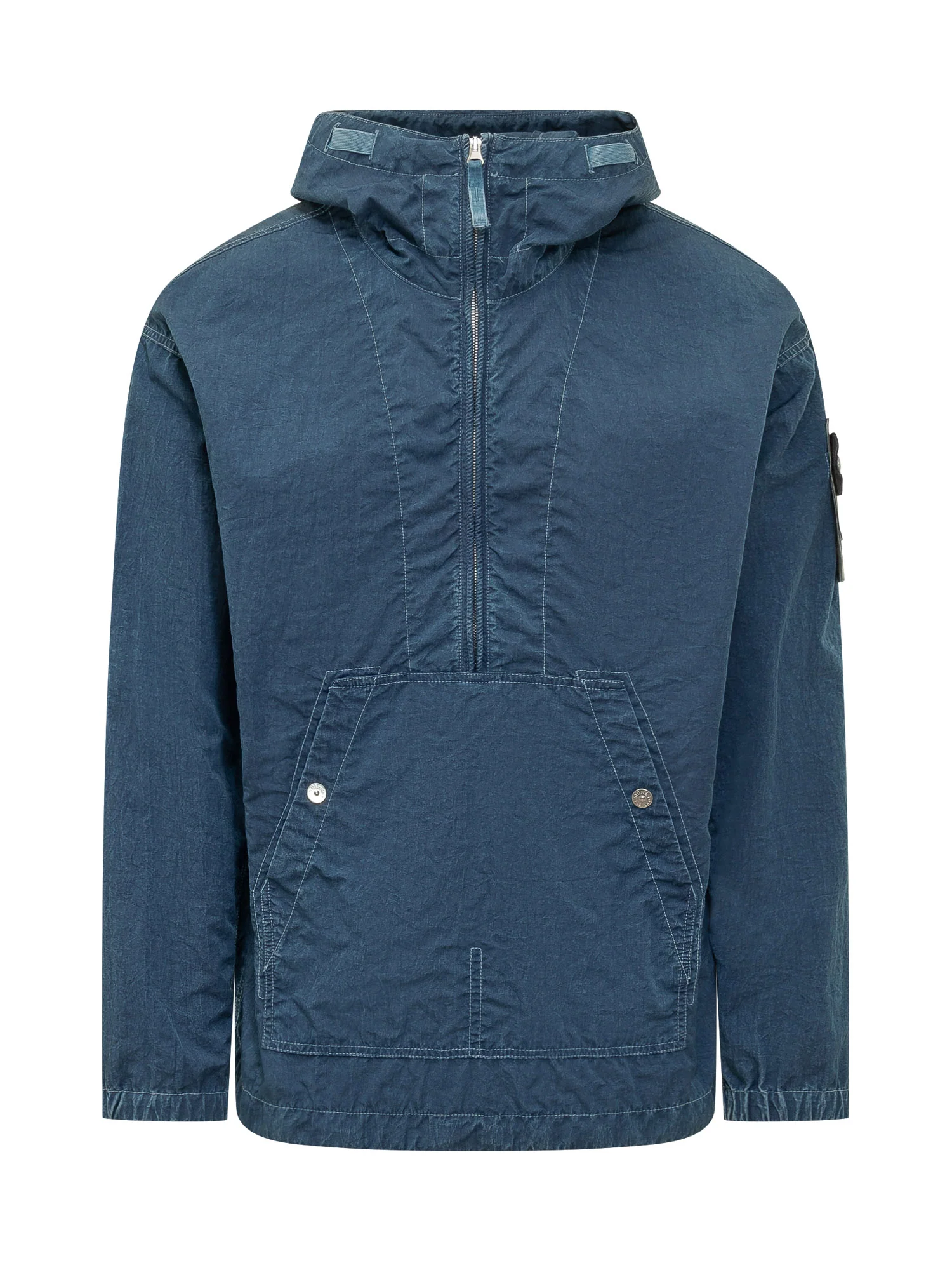 Stone Island Mini Jacket with Hood and Kangaroo Pocket