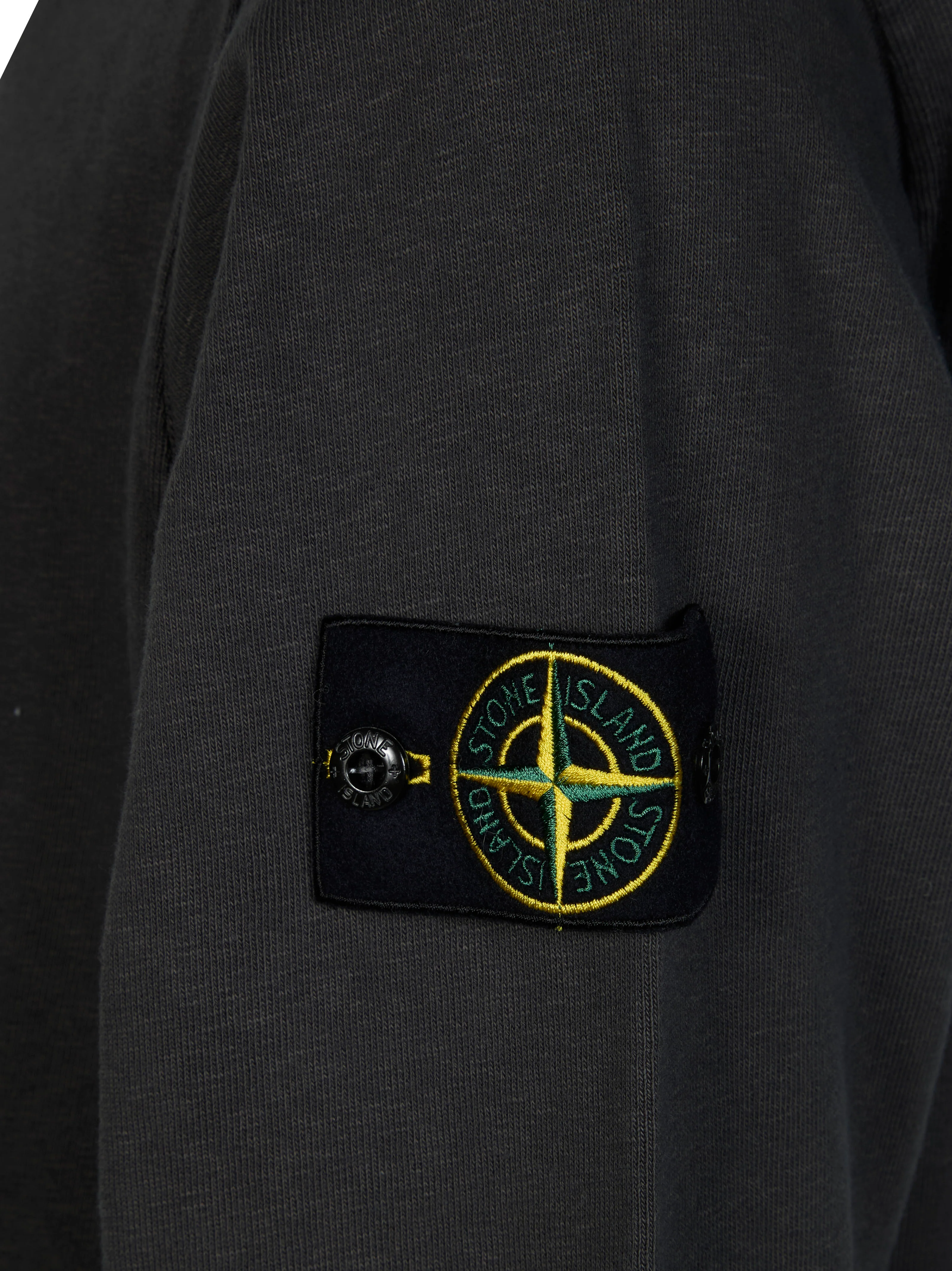 Stone Island Oleander Regular-fit Zip-up Hooded Sweatshirt with Pockets MALFILÉ FLEECE 'OLD' EFFECT - Image 6