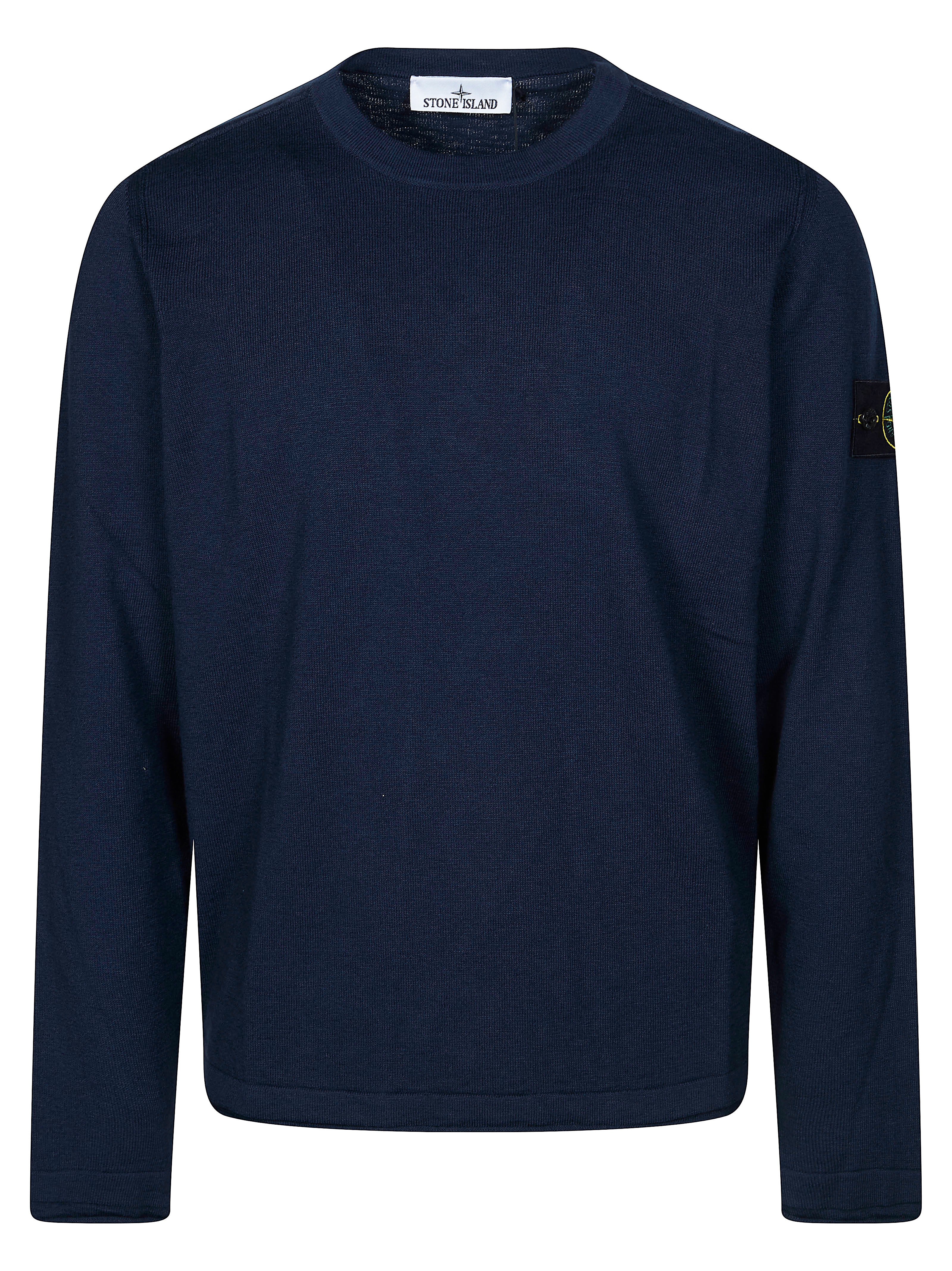 Stone Island Organic Cotton with Nylon Crewneck Sweater