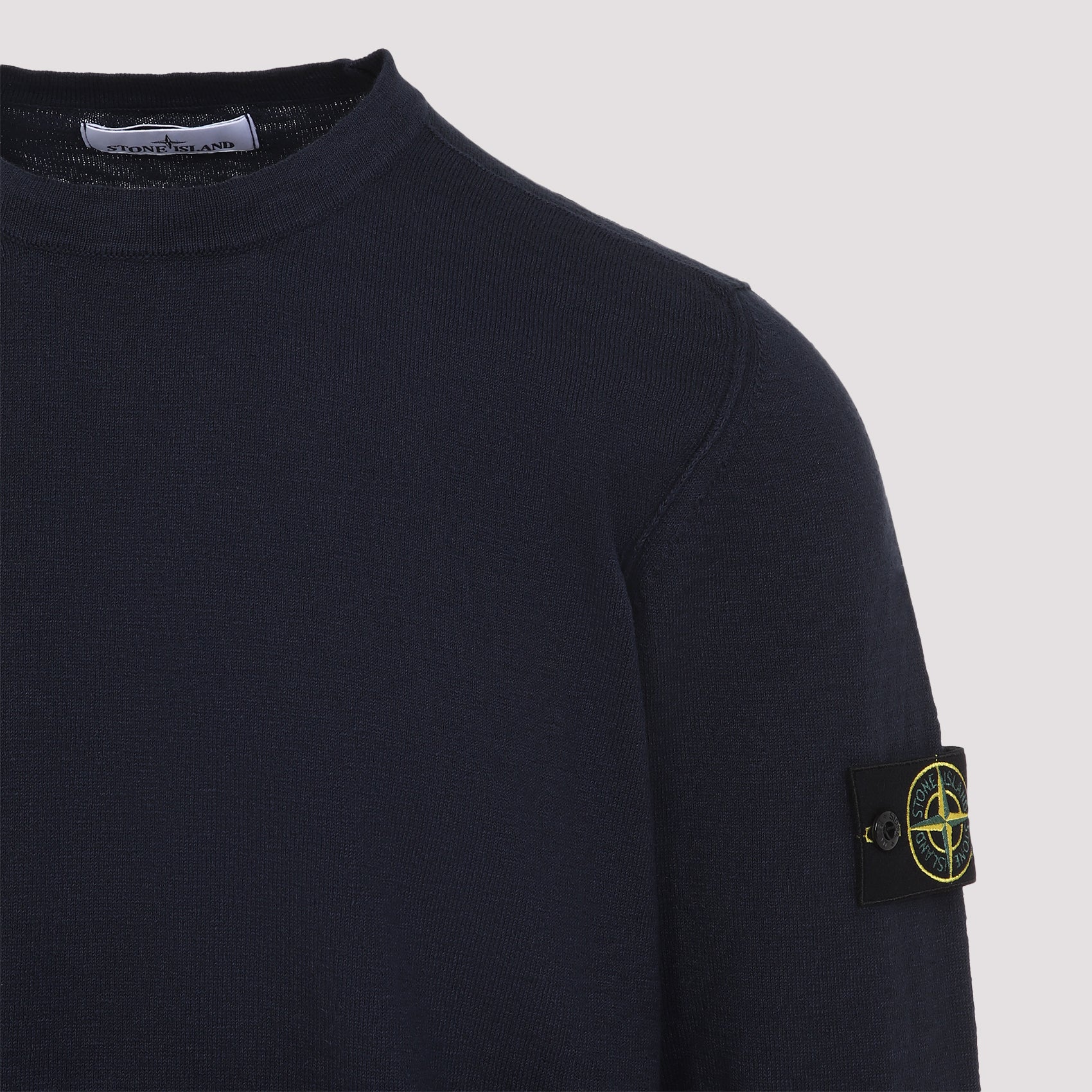 STONE ISLAND Organic Cotton with Nylon Crewneck Sweater - Image 5