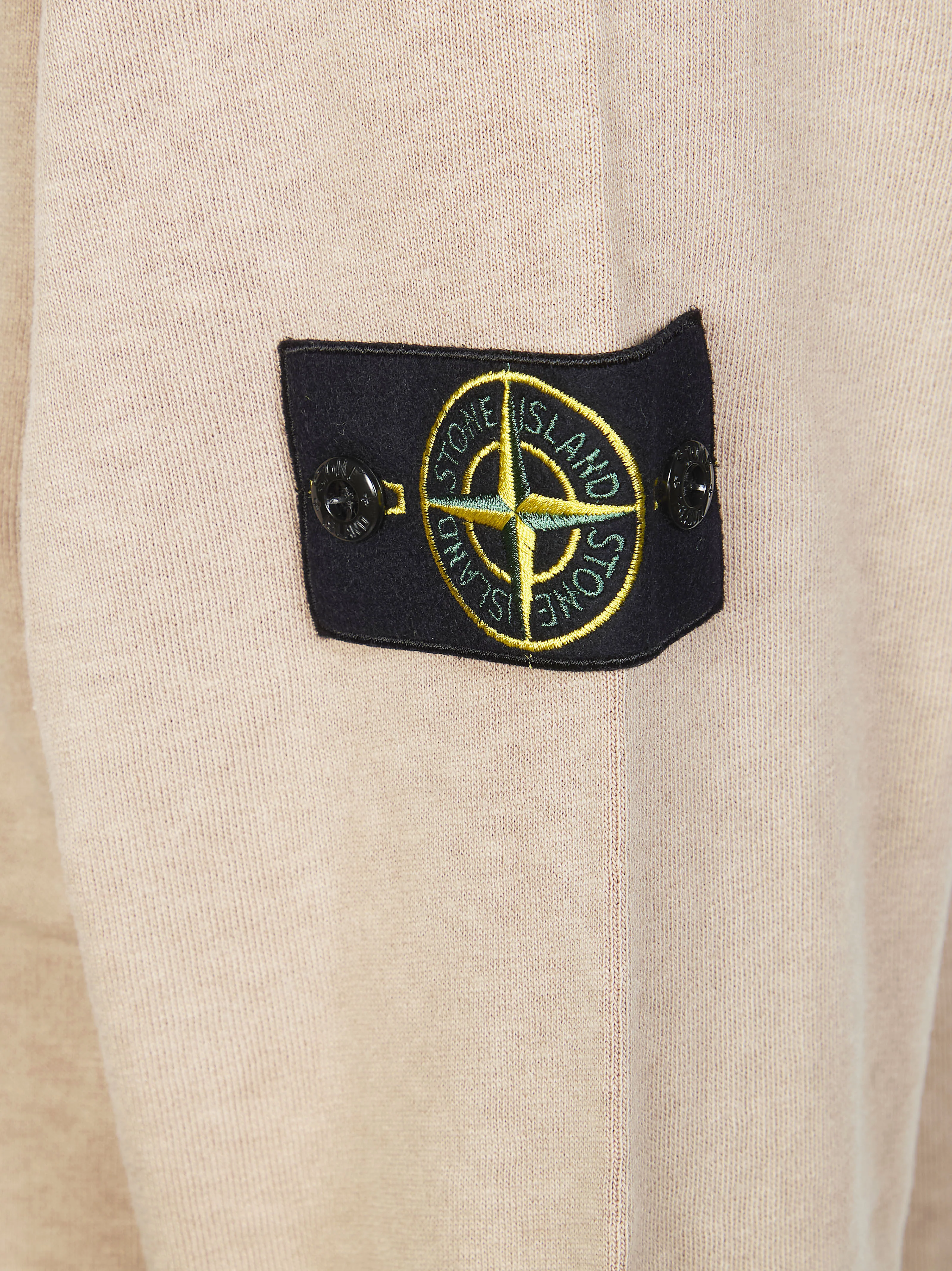 Stone Island Regular-fit Crewneck Sweatshirt MALFILÉ FLEECE 'OLD' EFFECT - Image 3