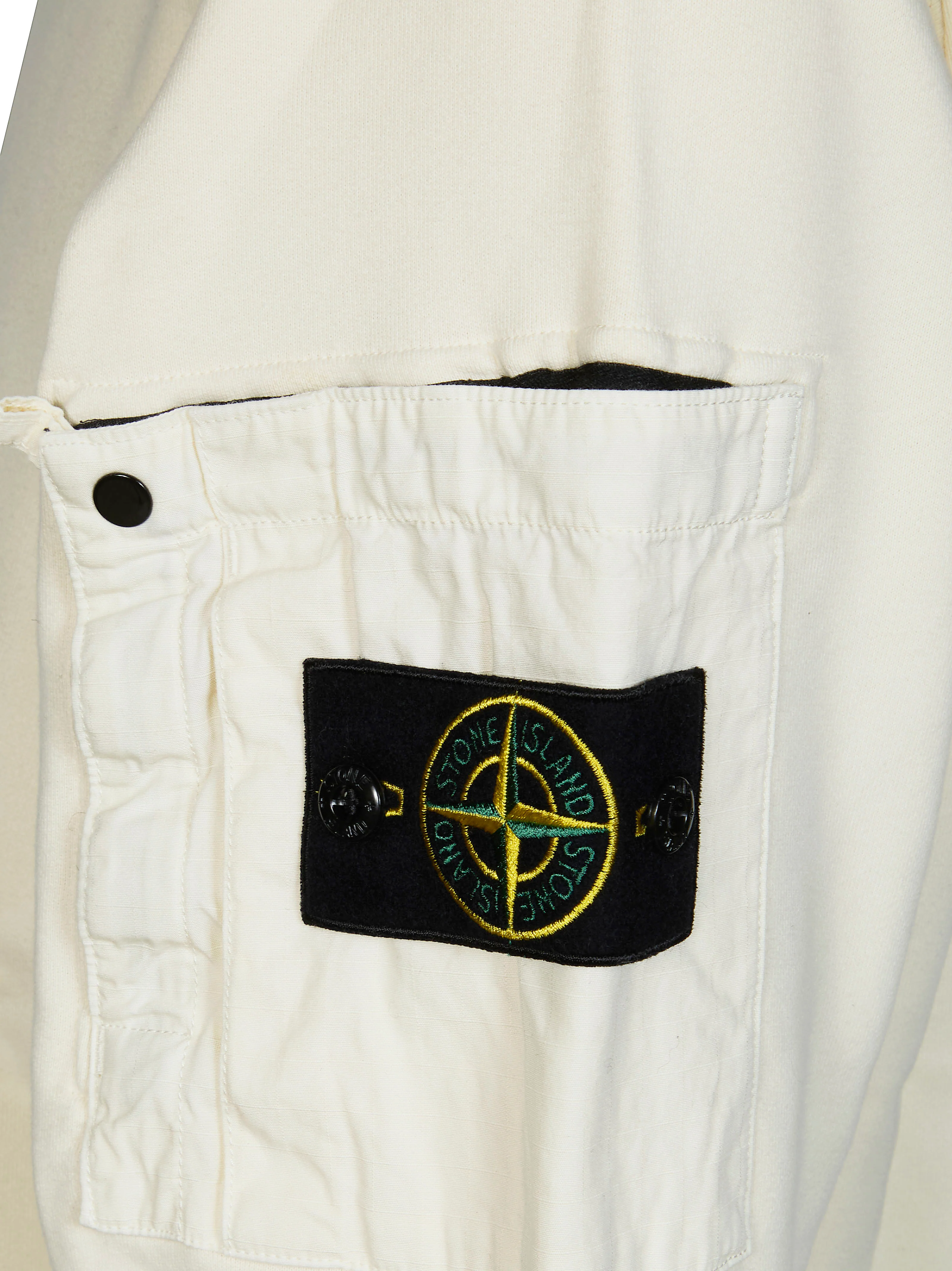 Stone Island Regular-fit Crewneck Sweatshirt with Seasonal Pocket COTTON FLEECE - Image 3