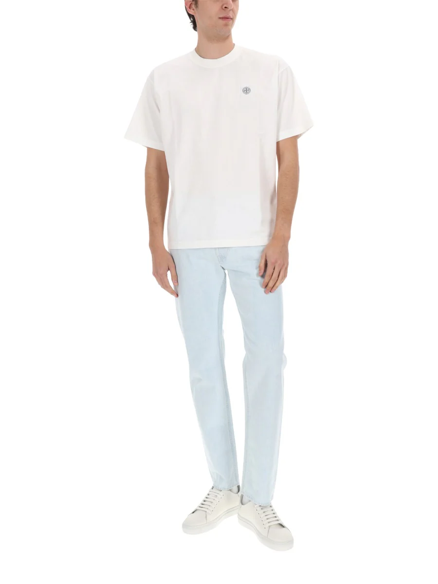 STONE ISLAND Regular-straight-fit Five-pocket Jeans with Rinsed Finish - Image 3