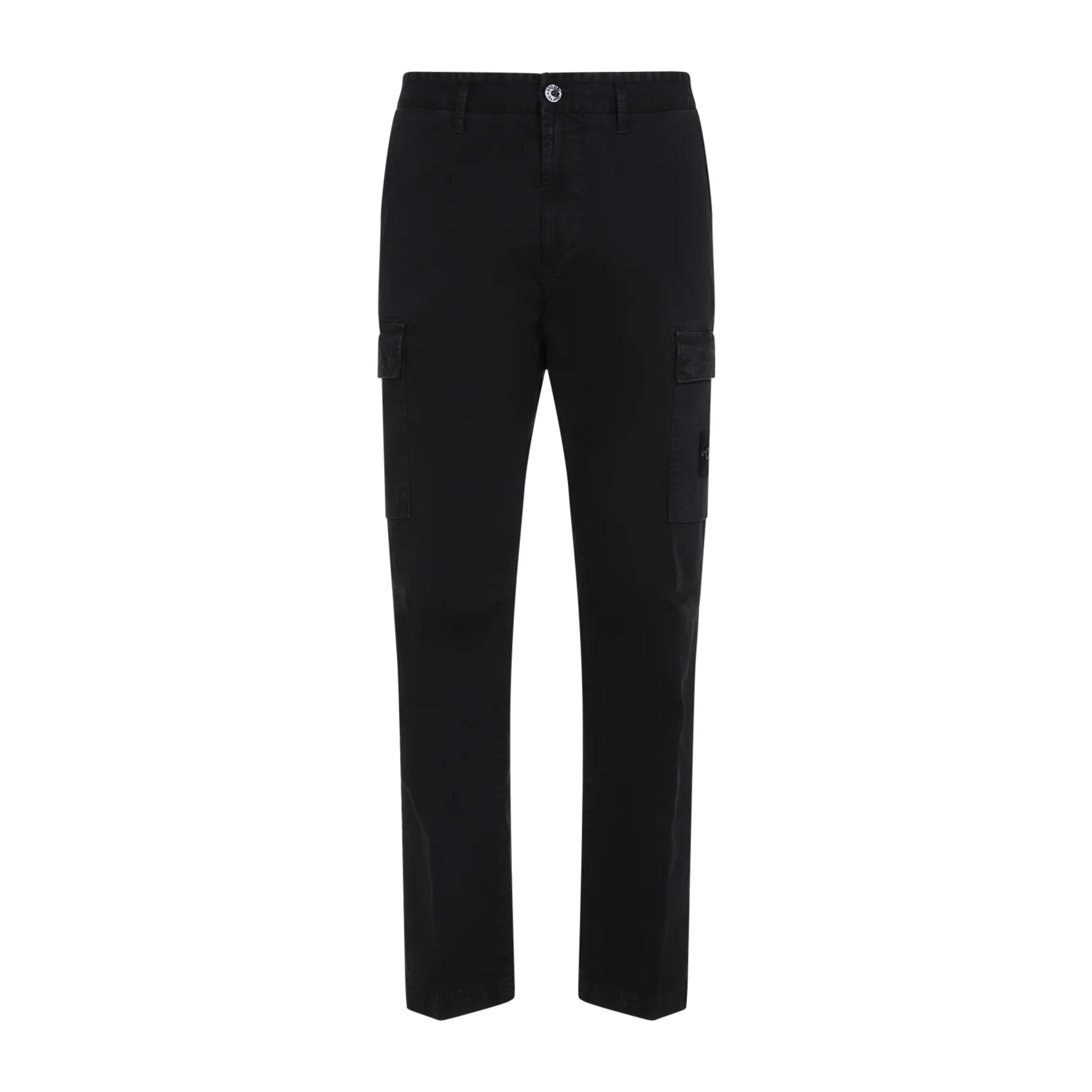STONE ISLAND Regular-tapered-fit Cargo Pants with Zipper Pockets ORGANIC COTTON STRETCH BROKEN TWILL 'OLD' EFFECT - Image 2