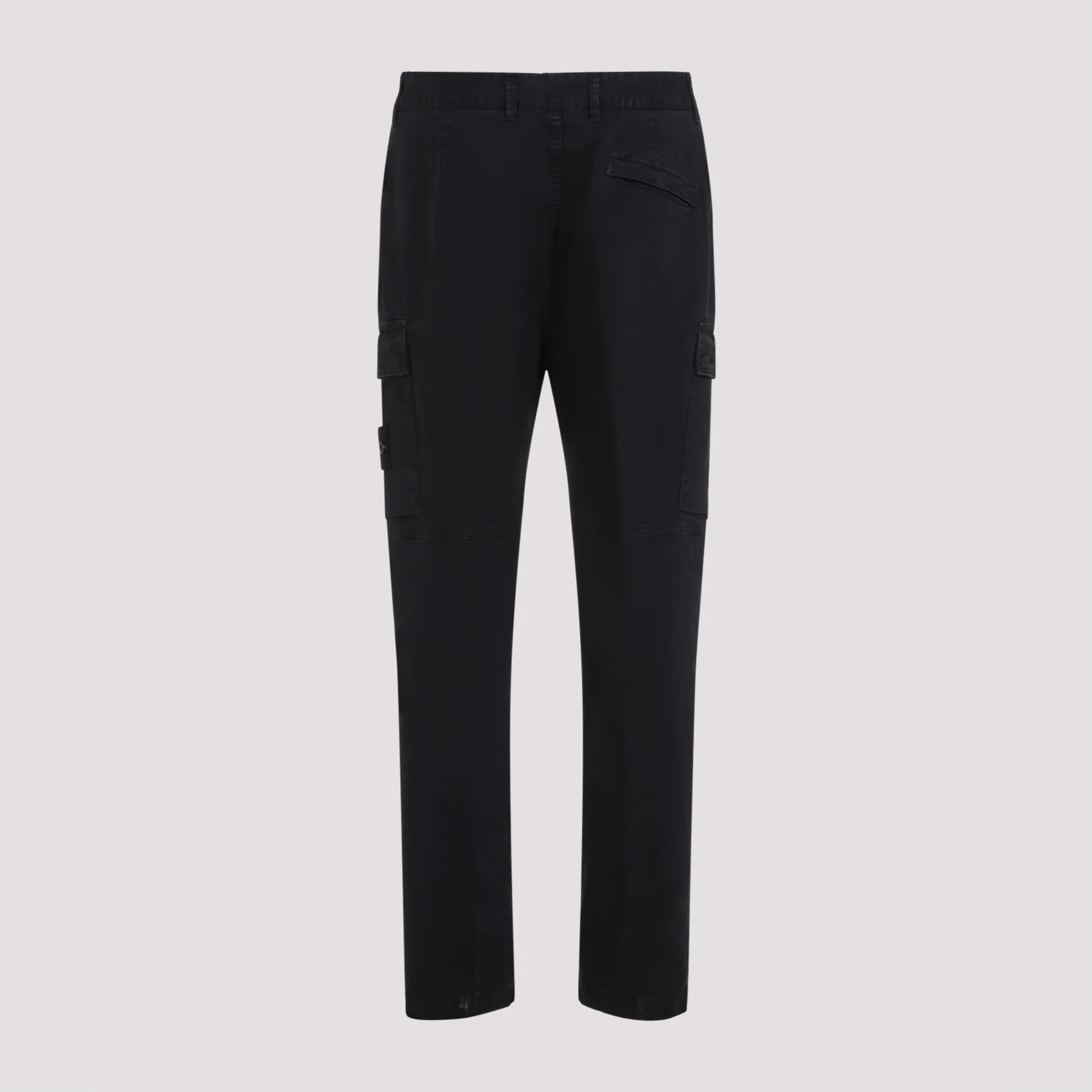 STONE ISLAND Regular-tapered-fit Cargo Pants with Zipper Pockets ORGANIC COTTON STRETCH BROKEN TWILL 'OLD' EFFECT - Image 4