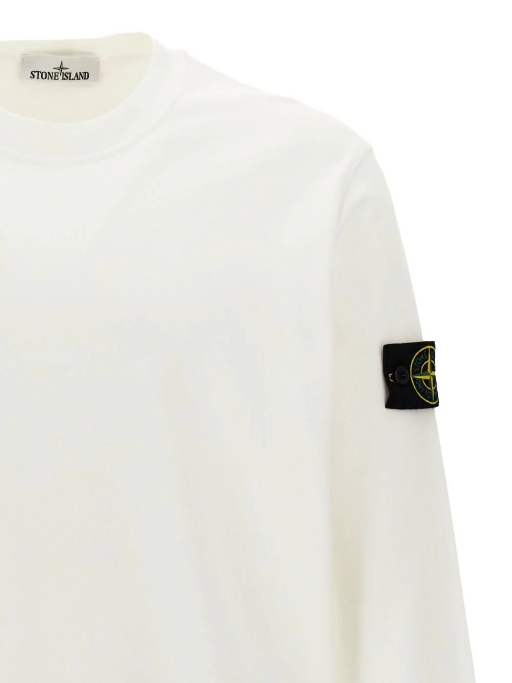 Stone Island Ribbed Neckline Overlock Sweatshirt - Size M - Image 3