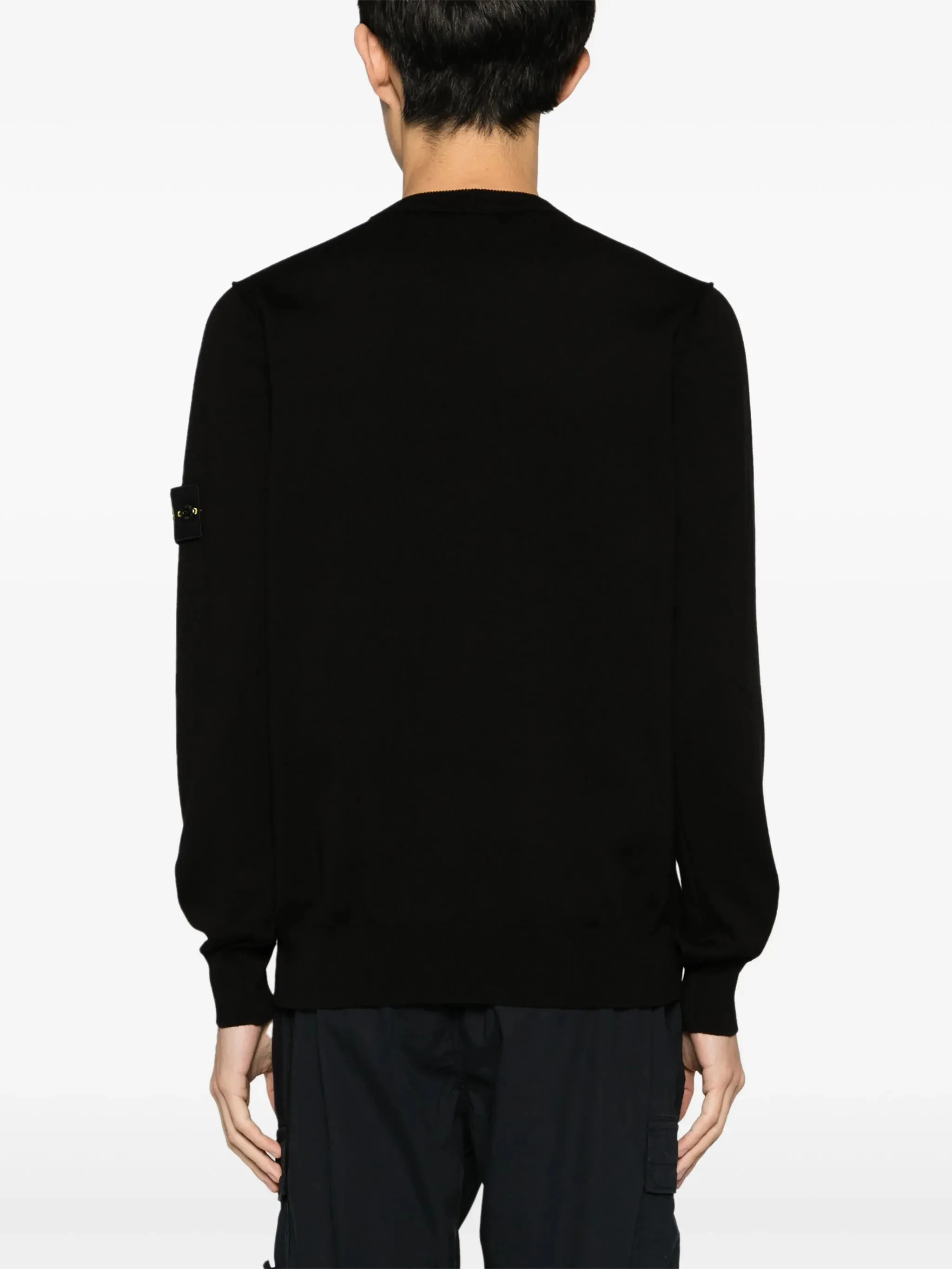 Stone Island Ribbed Neckline Pullover Sweater - Size M - Image 4