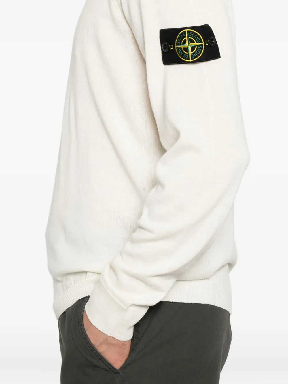 Stone Island Ribbed Neckline Sweater - Size M - Image 2