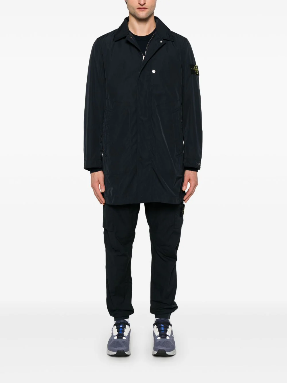 Stone Island Ribbed Neckline Sweater with Badge - Size M - Image 2