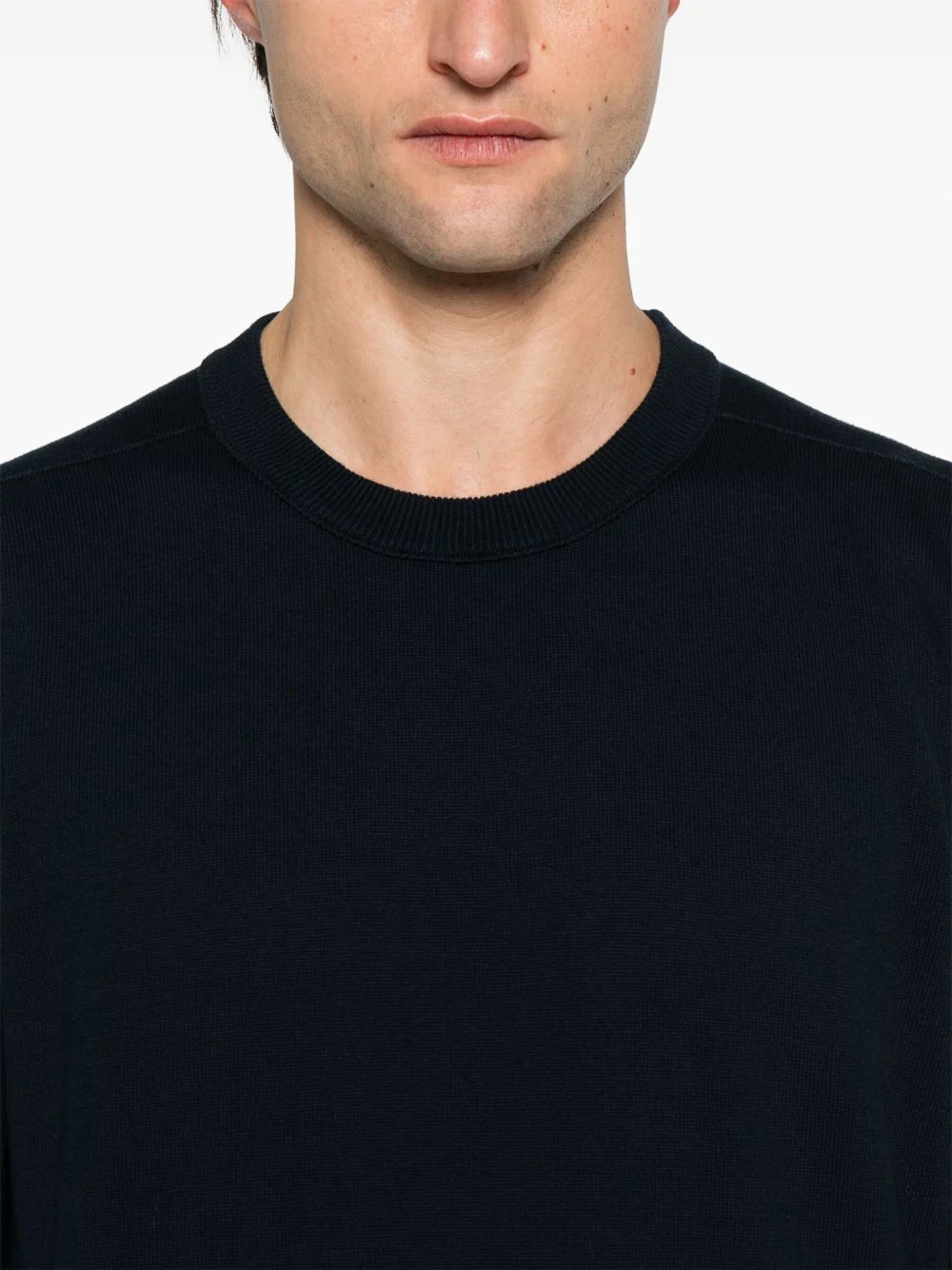 Stone Island Ribbed Neckline Sweater with Badge - Size M - Image 5