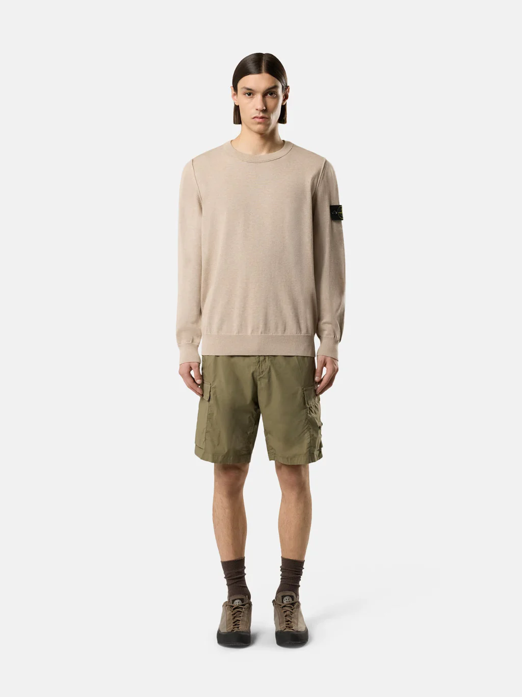 Stone Island Ribbed Neckline Sweater with Roll Armholes - Size M - Image 2