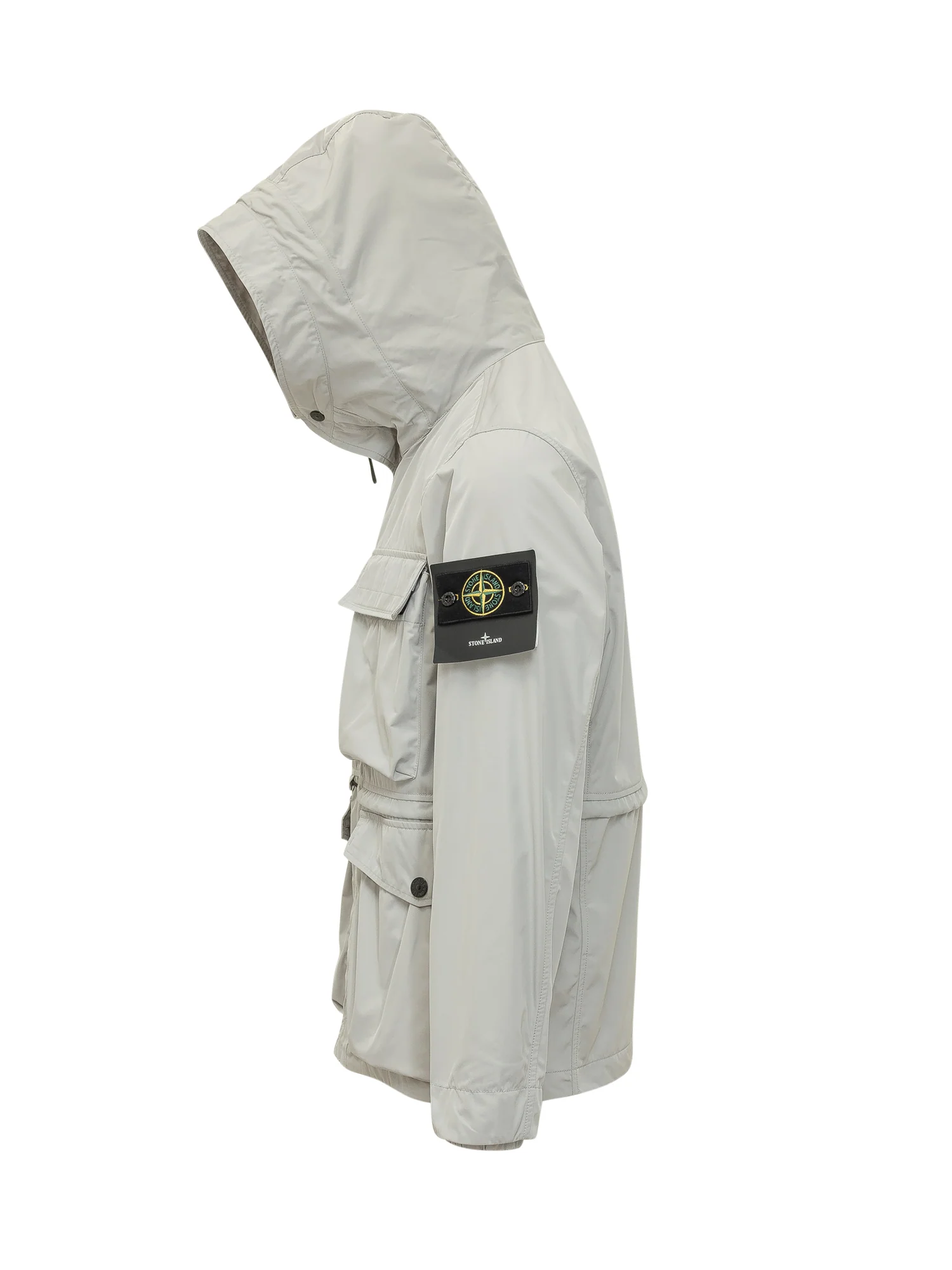 Stone Island Short Paintrka with Hood and Applied Pockets - Image 3