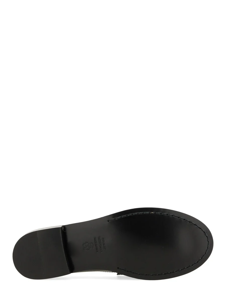 STUART WEITZMAN Lottie Glossy Leather Loafers - Image 3