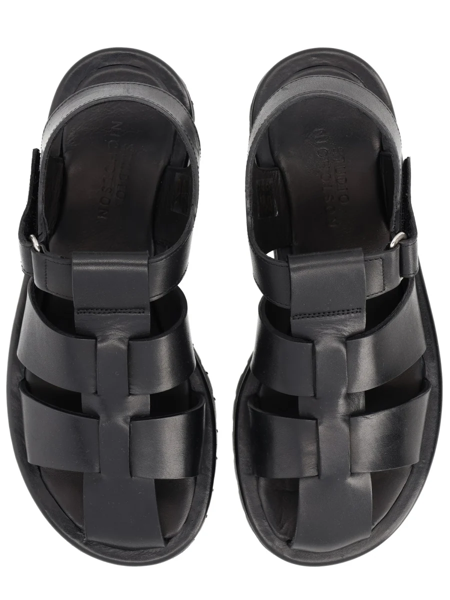 Studio Nicholson Elegant Leather Sandals - Women's Size Adjustable - Image 4
