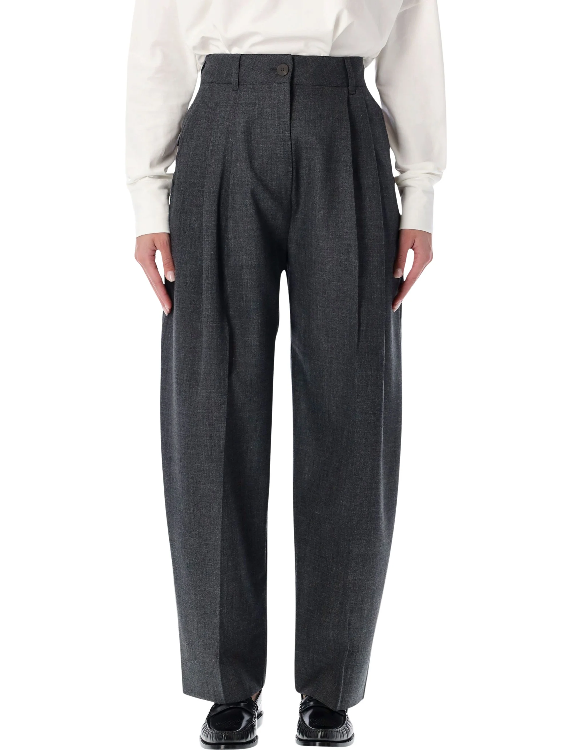 Studio Nicholson High Rise Elongated Trousers - Size 8