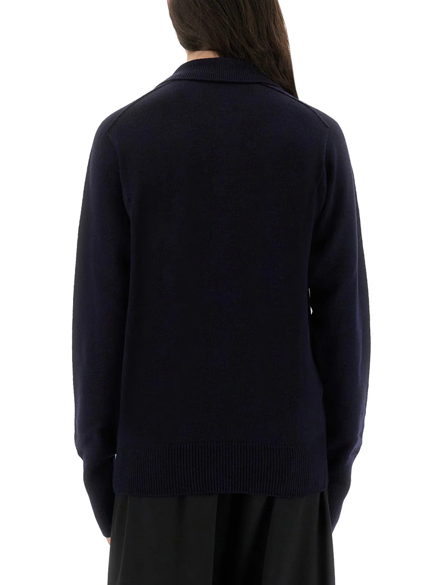 STUDIO NICHOLSON Inverness Shirt with Polo Collar - Image 3