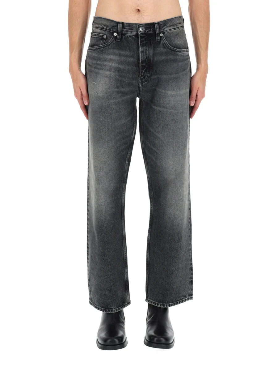 SUNFLOWER Loose Fit Stone Washed Organic Denim Jeans - Image 4