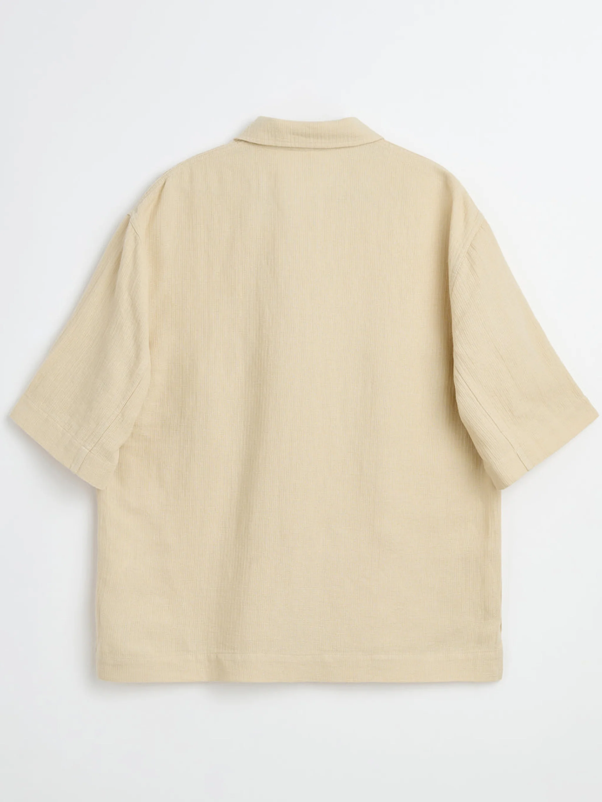 Sunflower Loose-Fitting Short-Sleeved Shirt with Genuine Buttons - Image 2