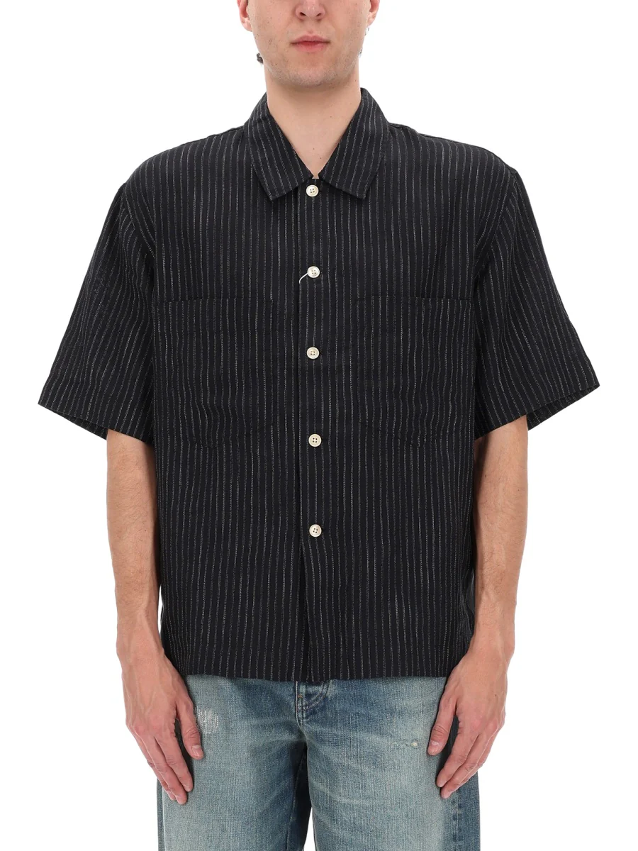 Sunflower Men's Lightweight Linen-Cotton Blend Short Sleeve Shirt - Image 4
