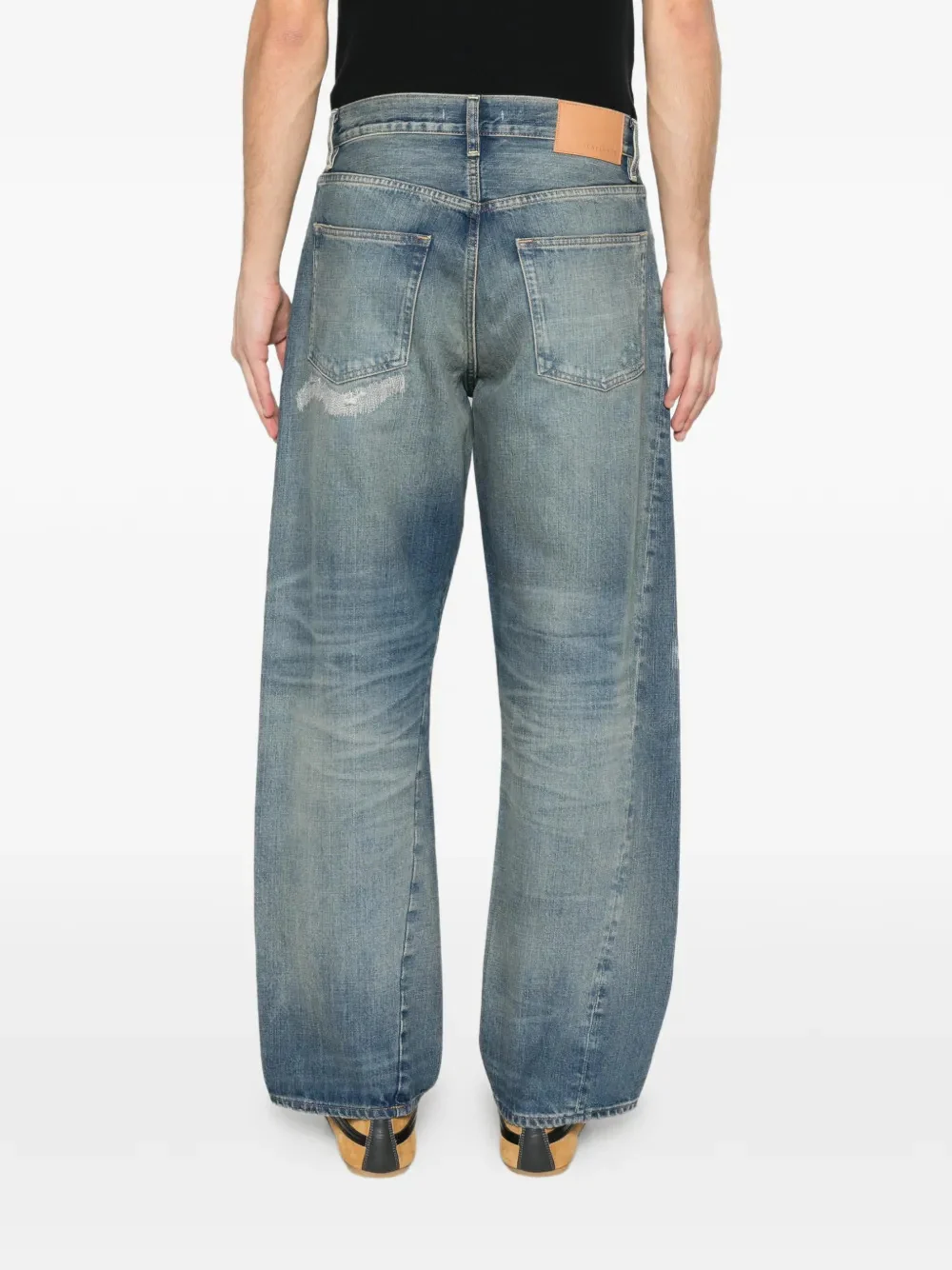 Sunflower Twisted Fit Loose Jeans with Edge Abrasions - Image 4