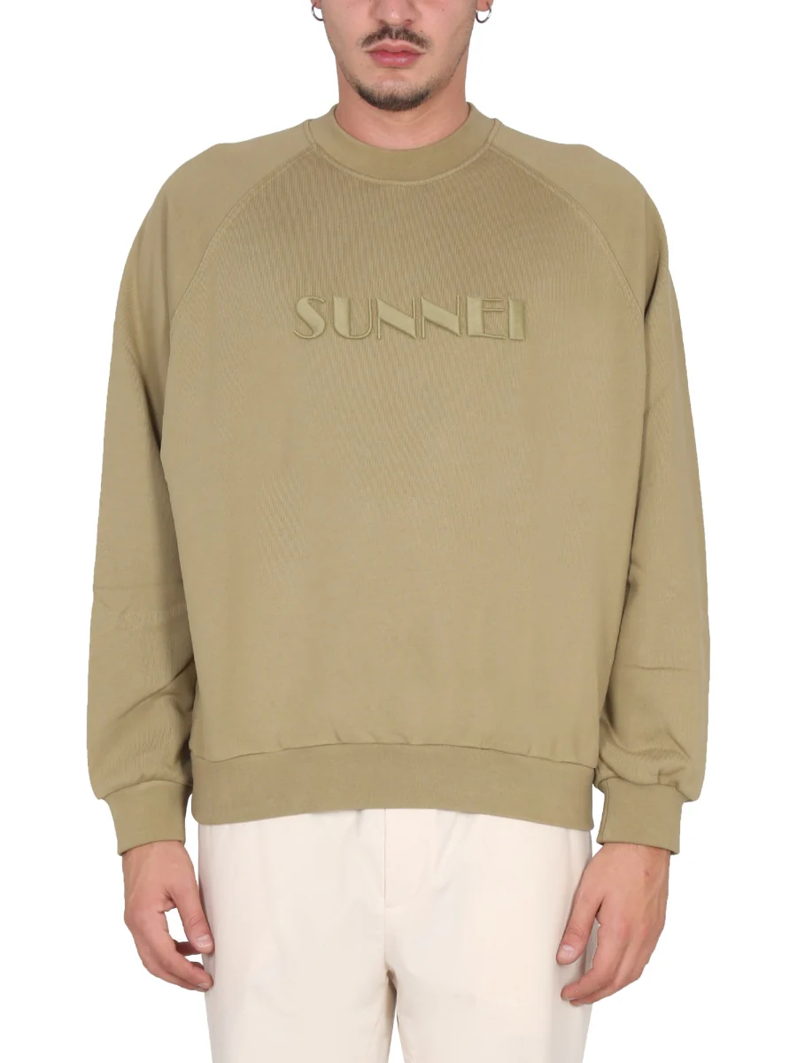 Sunnei Embroidered Logo Sweatshirt for Men