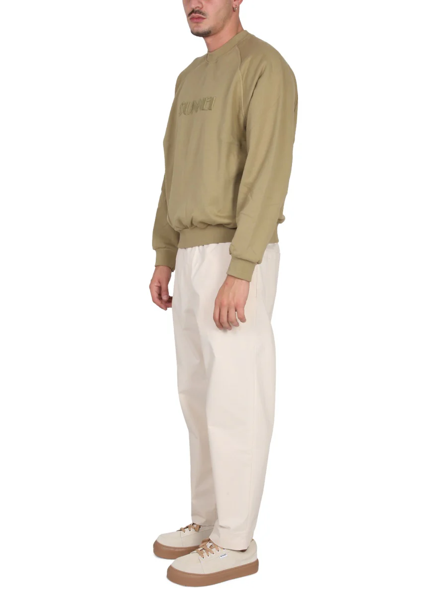 Sunnei Embroidered Logo Sweatshirt for Men - Image 2