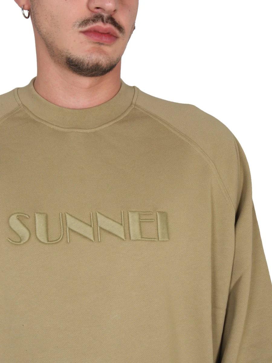 Sunnei Embroidered Logo Sweatshirt for Men - Image 4