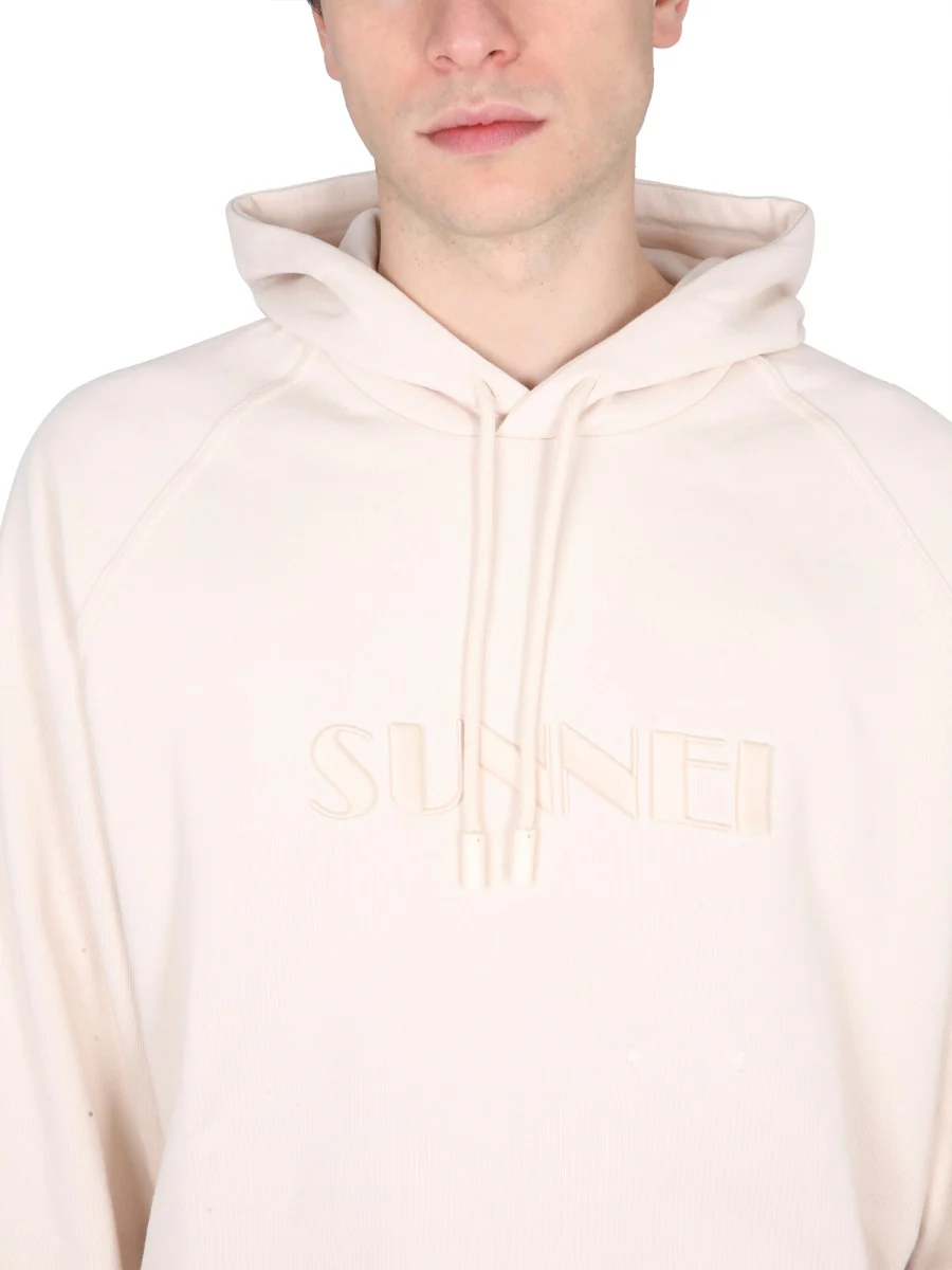 SUNNEI Logo Embroidered Drawstring Hoodie - Image 4