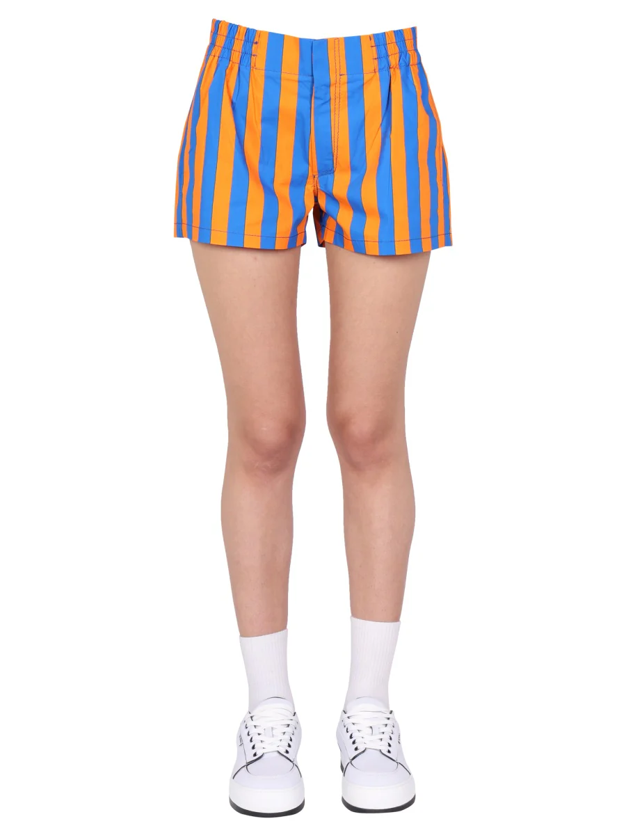 Sunnei Mini Striped Pattern Shorts