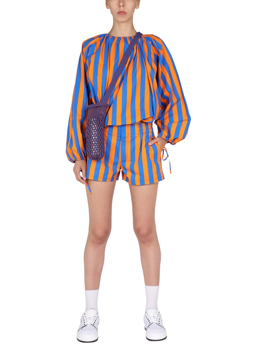 Sunnei Mini Striped Pattern Shorts - Image 2