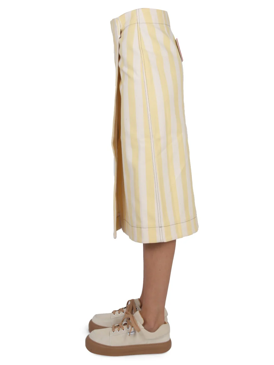 SUNNEI Striped Wrap Skirt - Image 3