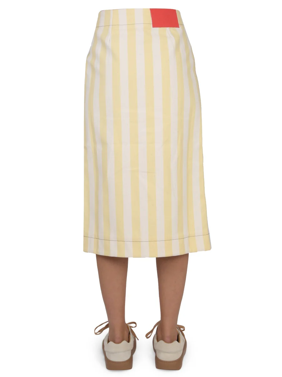SUNNEI Striped Wrap Skirt - Image 4