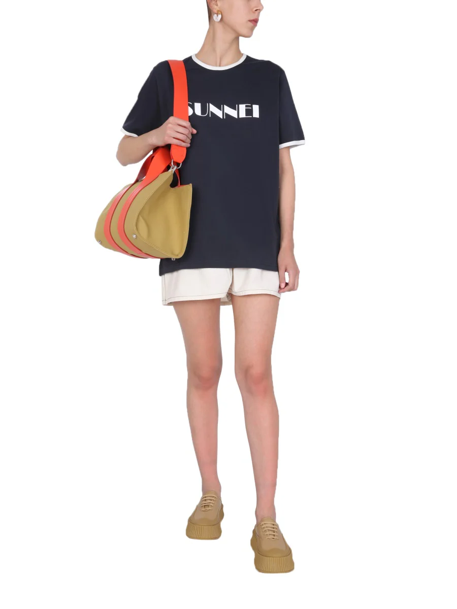 SUNNEI X ELEONORA BONUCCI Logo Patch Shorts - Image 2