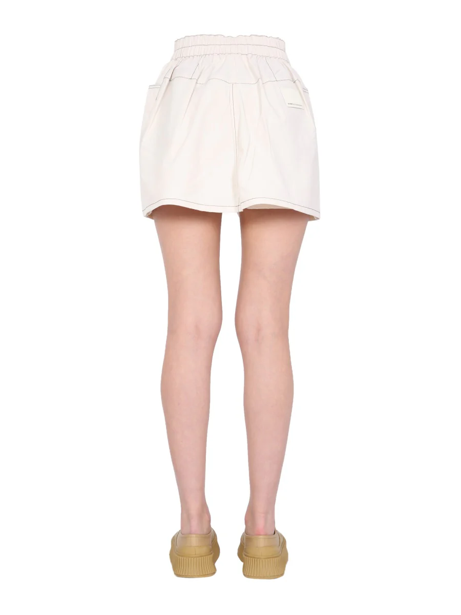 SUNNEI X ELEONORA BONUCCI Logo Patch Shorts - Image 3