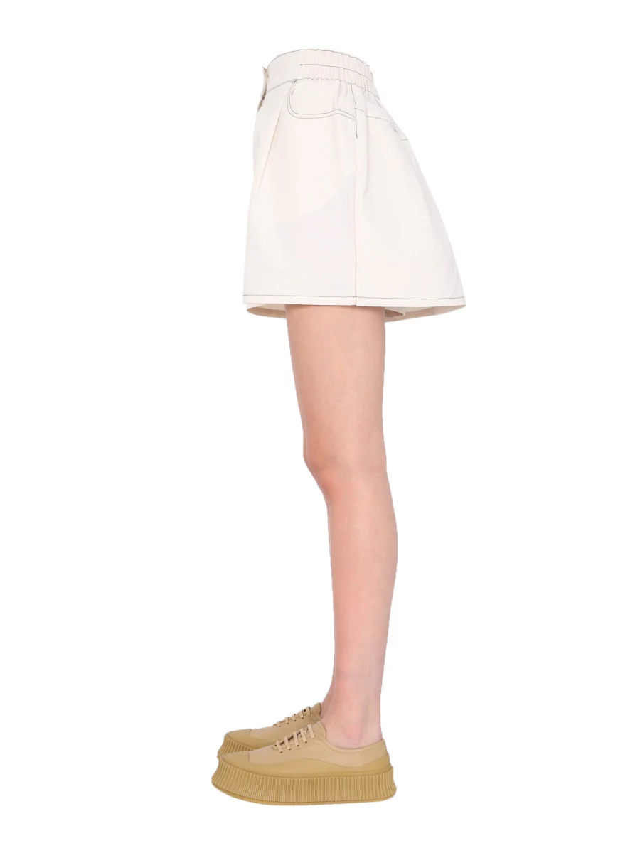 SUNNEI X ELEONORA BONUCCI Logo Patch Shorts - Image 4