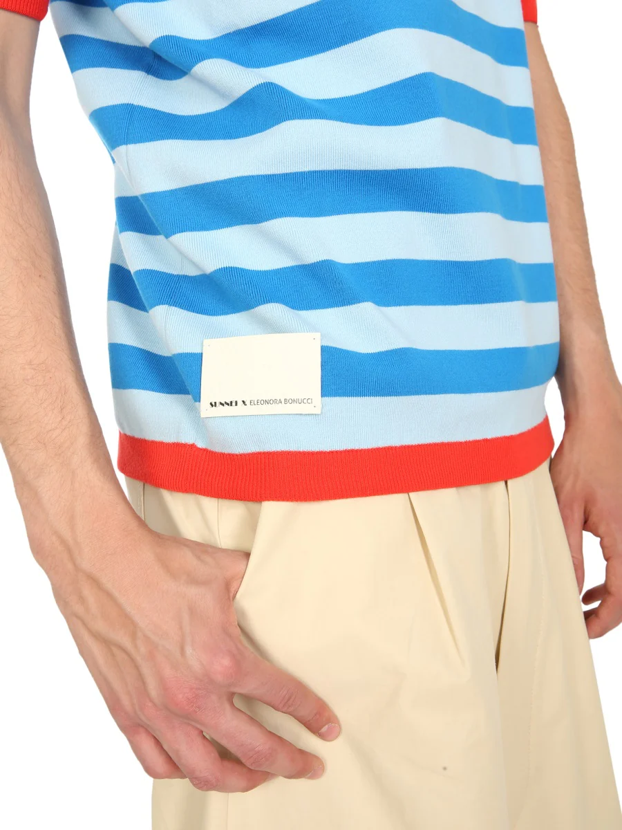 SUNNEI X ELEONORA BONUCCI Men Knitted Polo - Image 4