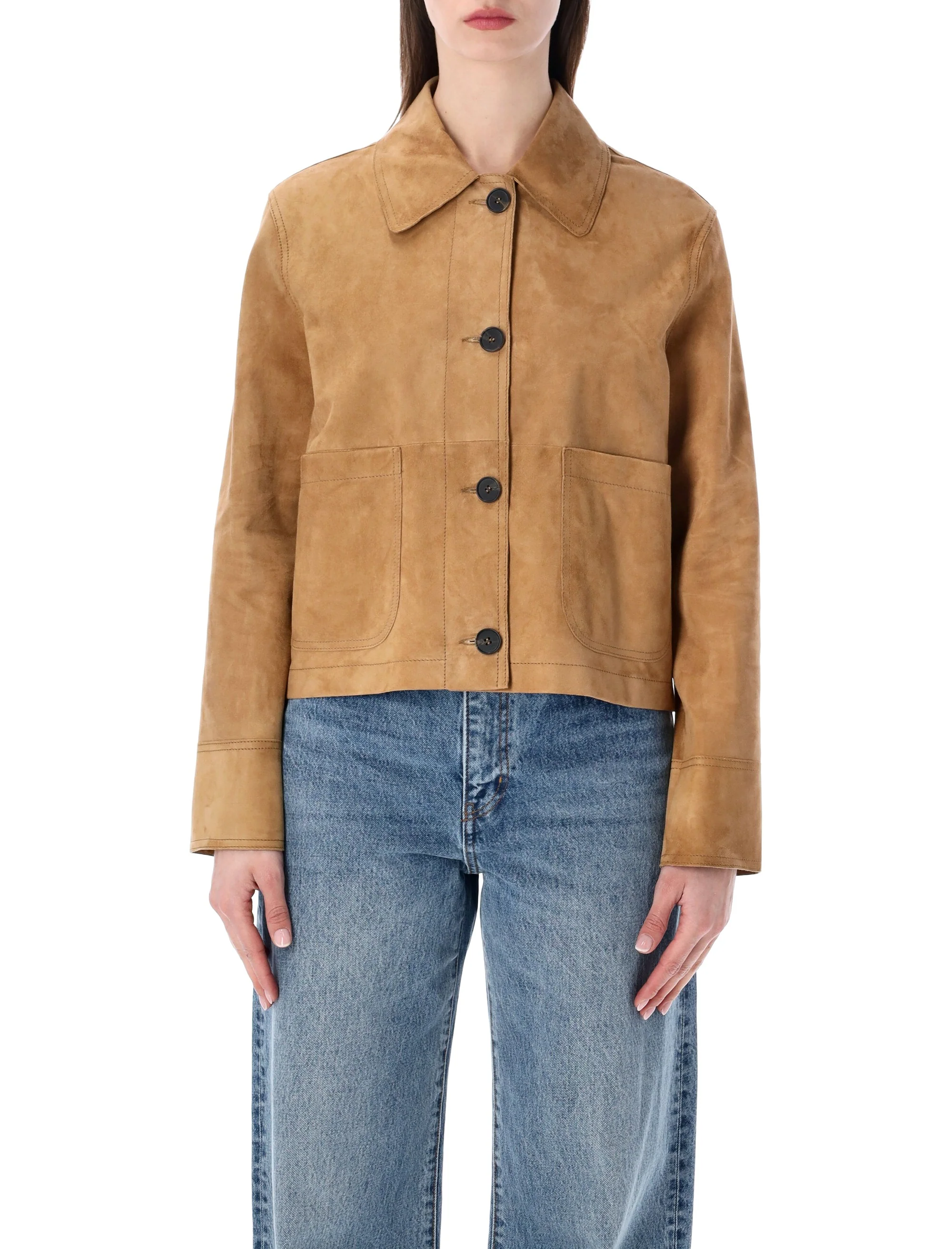 Sword Buttoned Cropped Jacket