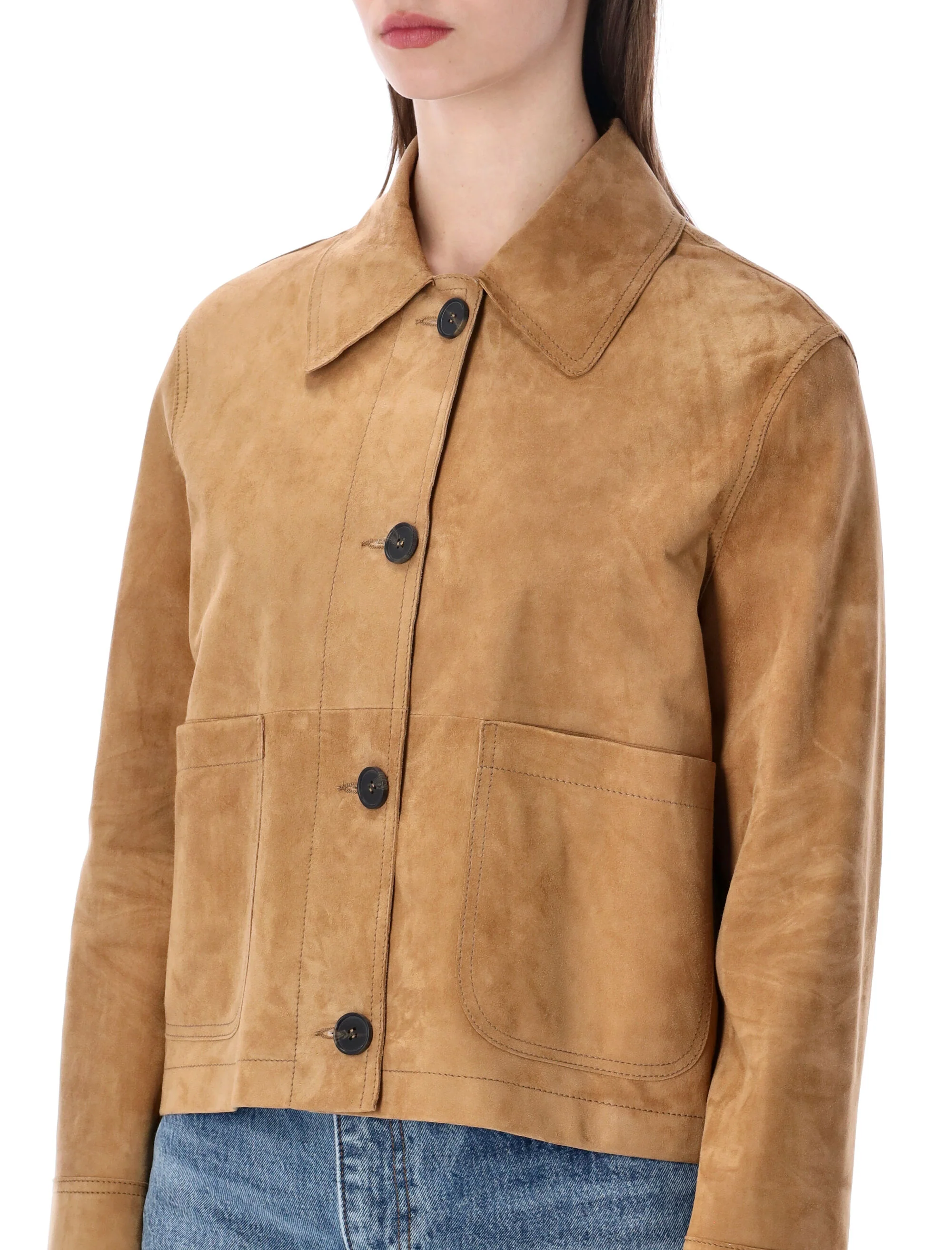 Sword Buttoned Cropped Jacket - Image 3
