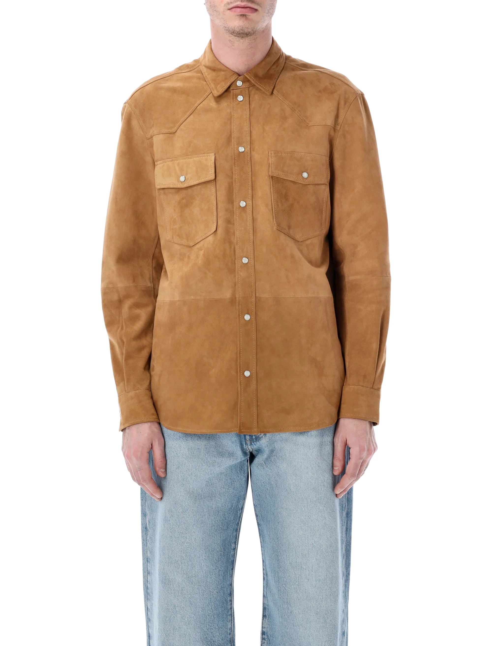 Sword Giacca-camicia in Pelle