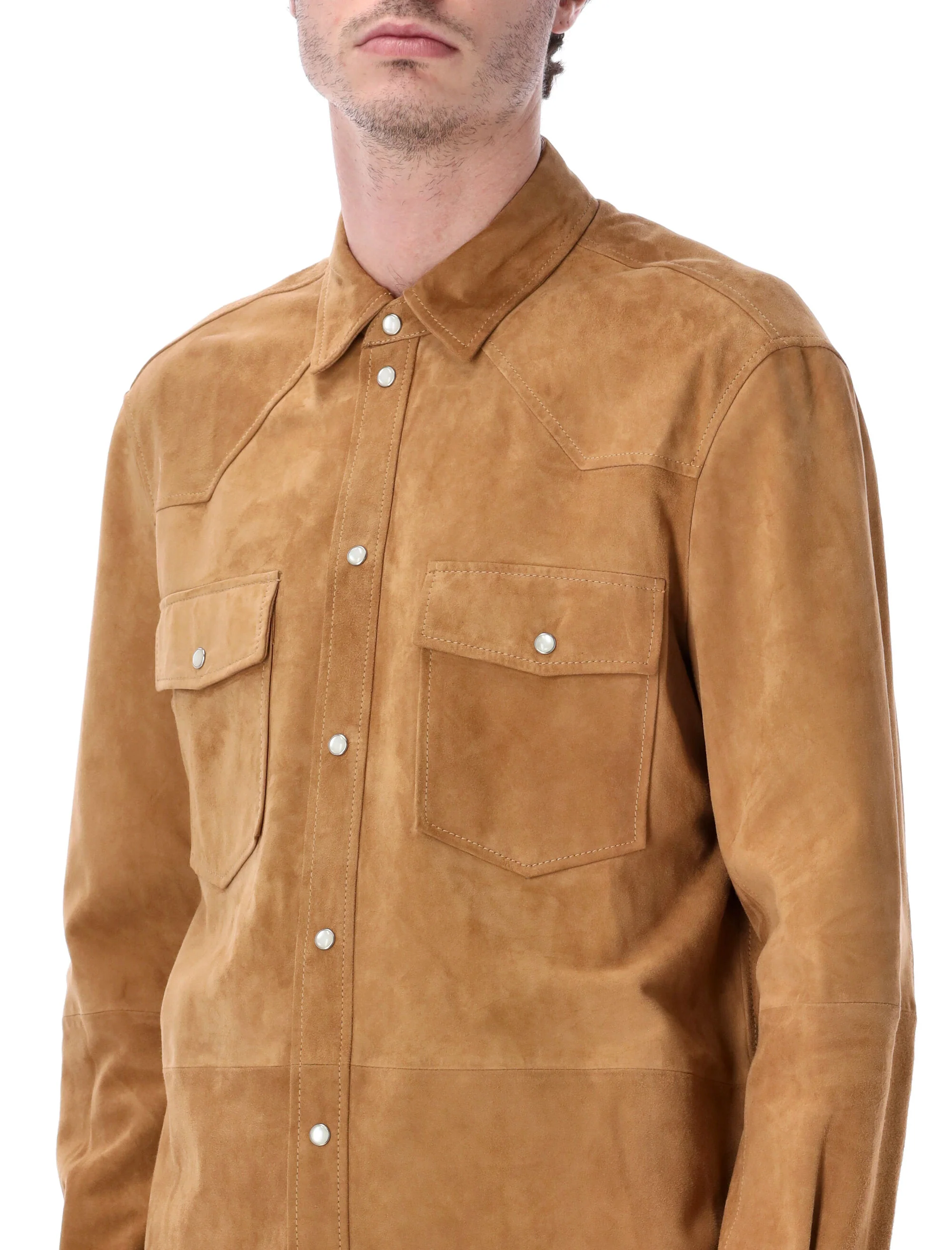 Sword Giacca-camicia in Pelle - Image 3