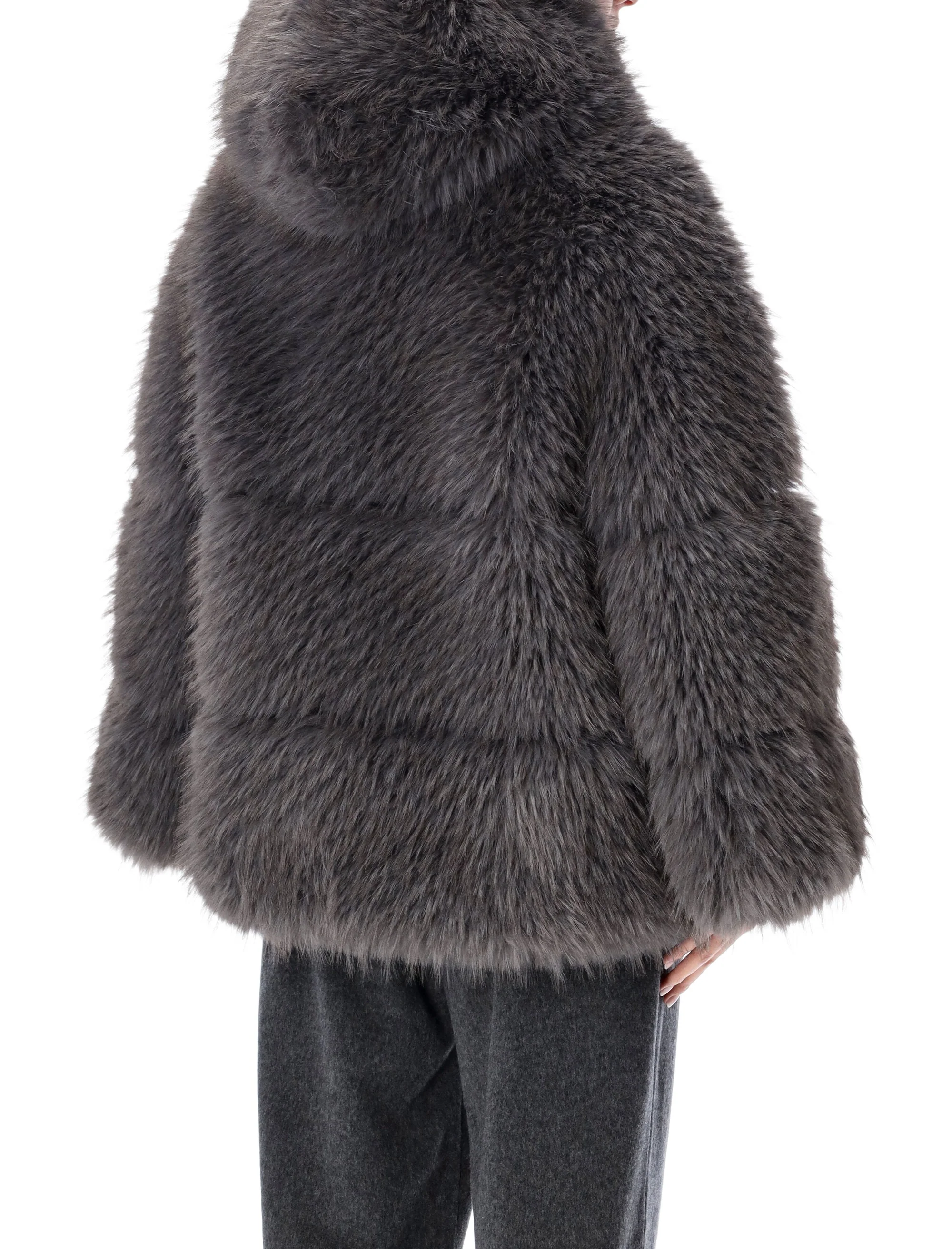 Sword Refined Faux Fur Jacket for Elevated Winter Style - Size 40 - Image 2