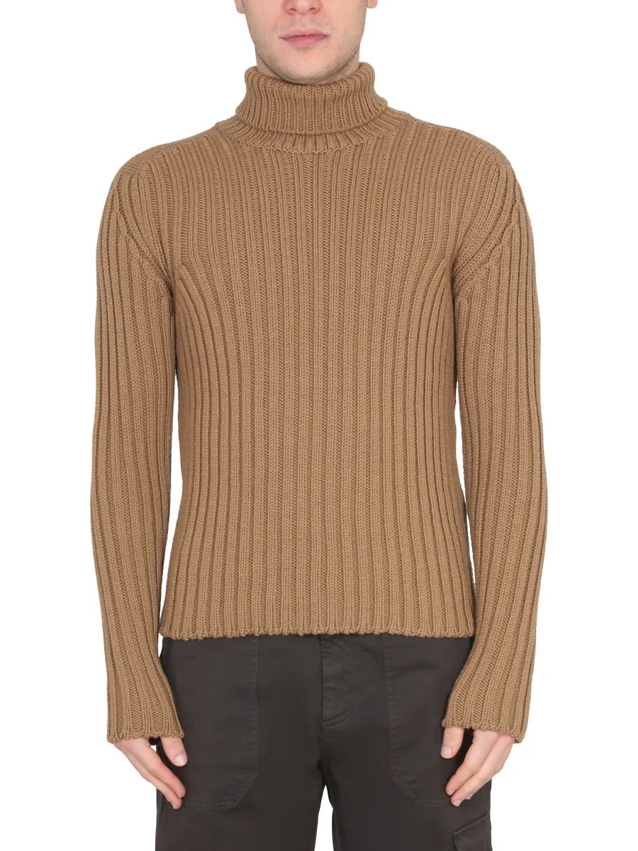 TEN C Mock-neck Knitted Jumper