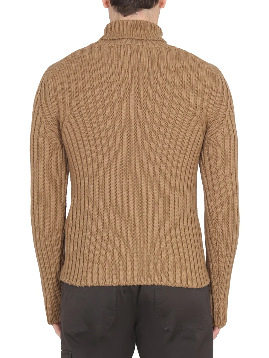 TEN C Mock-neck Knitted Jumper - Image 3