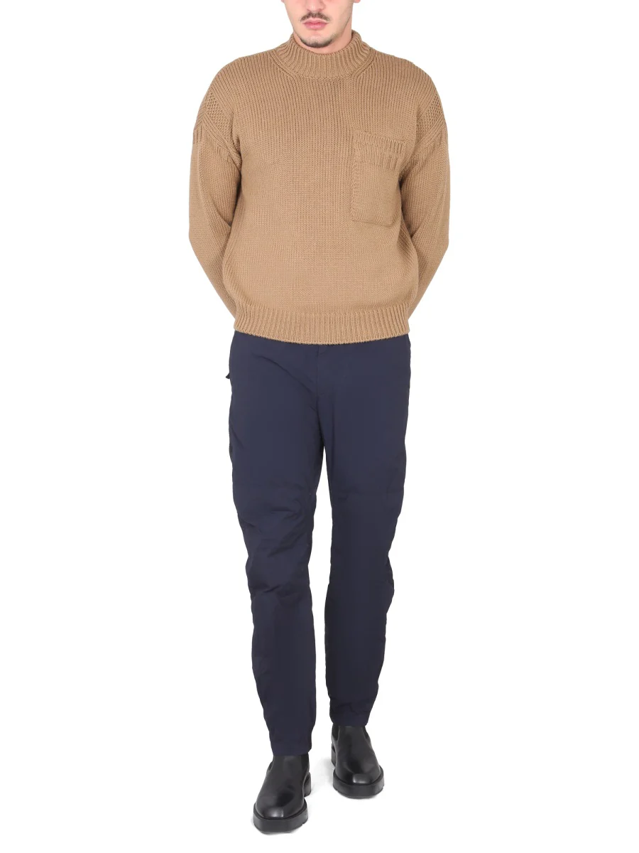 TEN C Turtleneck Ribbed Sweater - Image 2